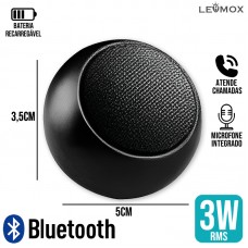 Mini Caixa de Som Bluetooth LES-M3 Lehmox - Preto